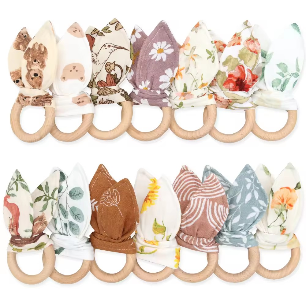 Bunny Ears Teether (Prints)