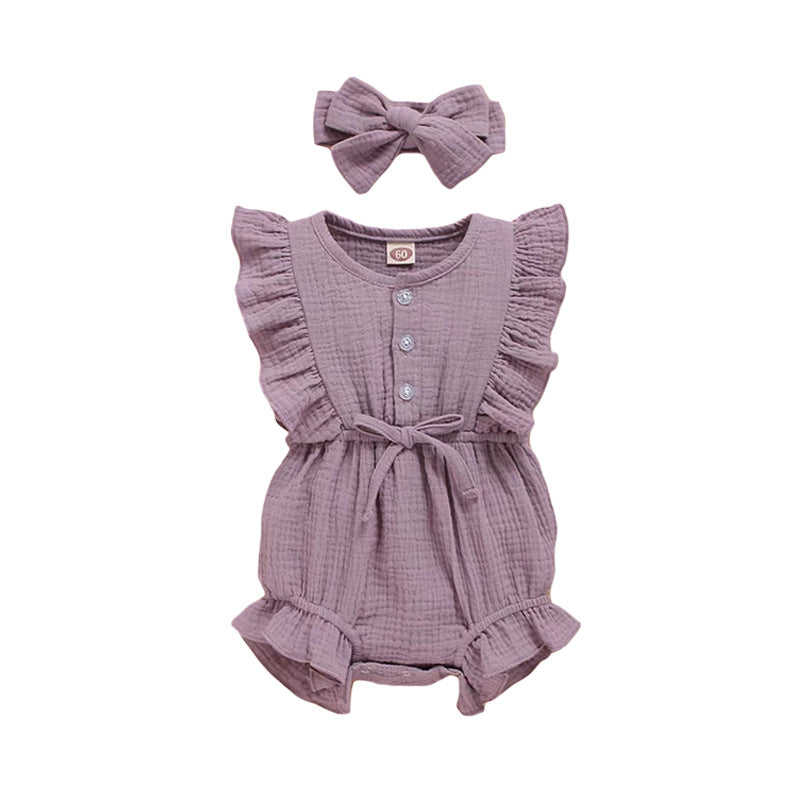 Periwinkle Ruffles Romper