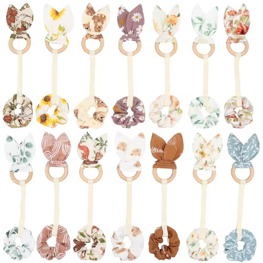 Bunny Ears Teether (Prints)