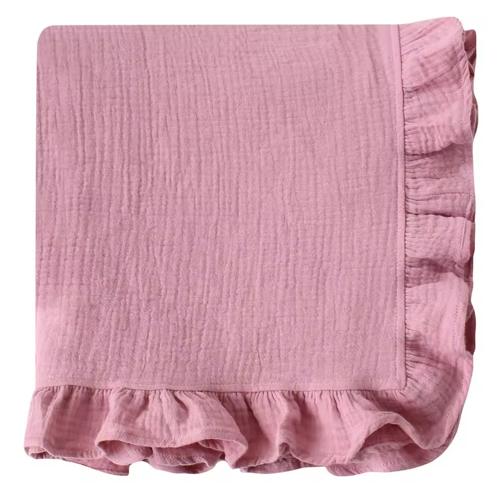 Assorted Colours Ruffle Blanket