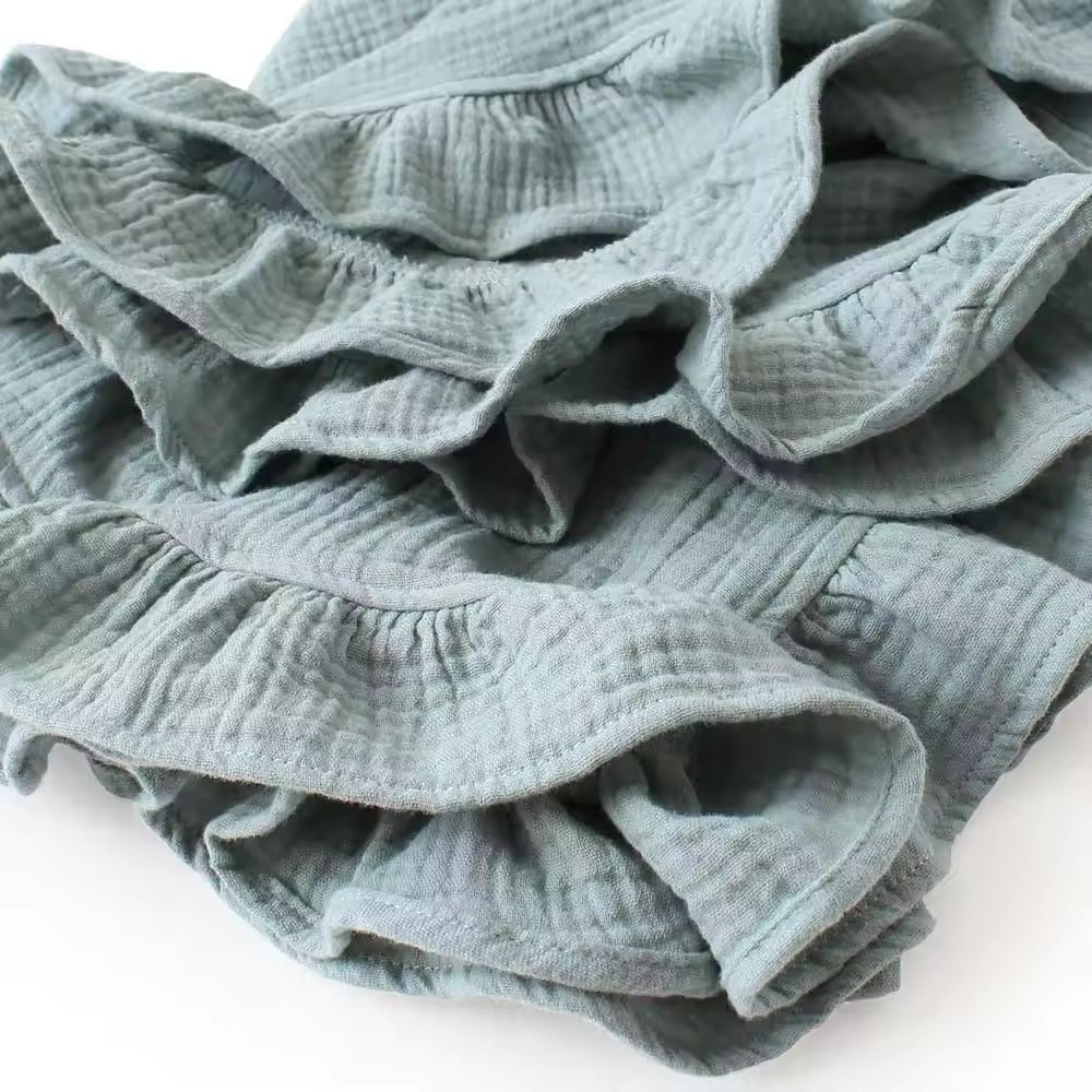 Assorted Colours Ruffle Blanket