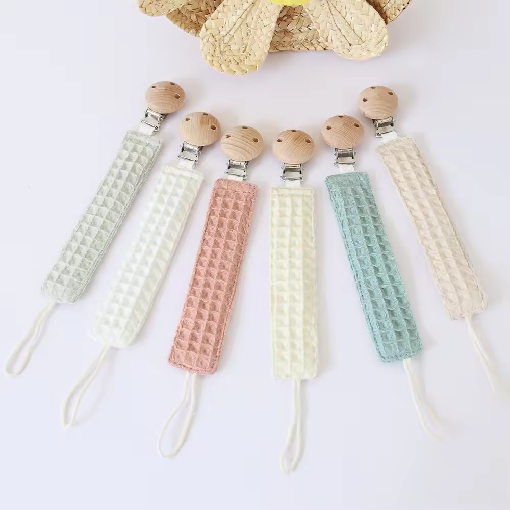 Pacifier Clip (Waffle Cloth)